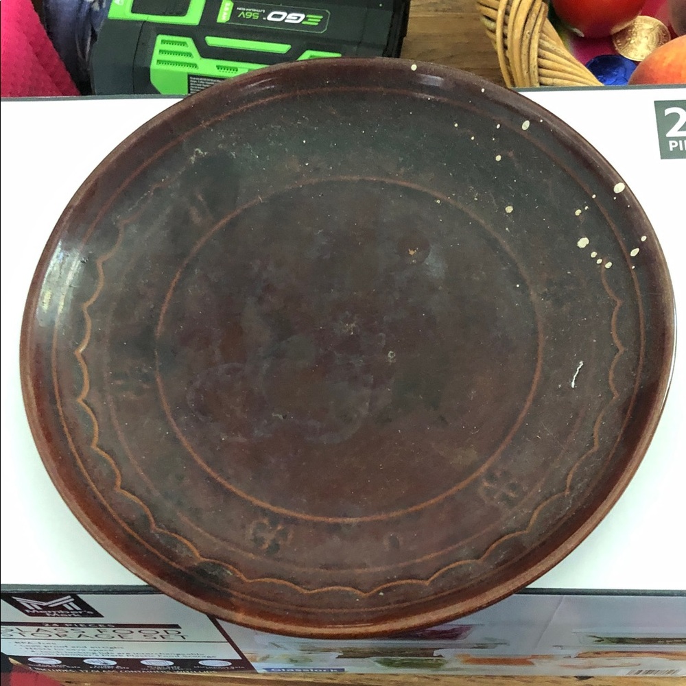 Marcrest Daisy Dot stoneware plate